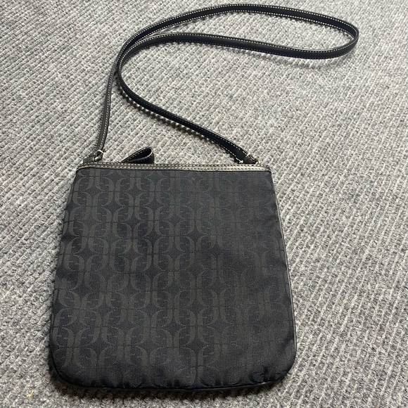 Fossil Black Signature Canvas and Leather Swing Bag - Picture 7 of 7